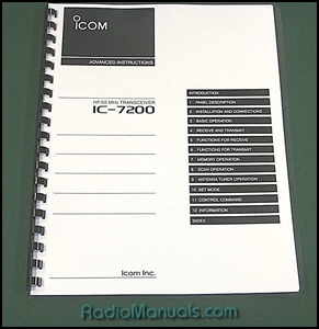 Icom IC-7200 Advanced Instruction Manual